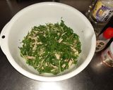 翠スペシャル_鶏胸酒蒸し+水菜の梅肉和え作り方3写真