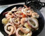 カジキとイカのパエリア作り方6写真