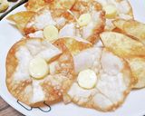 簡単おつまみ☆チーズのお花揚げ作り方4写真