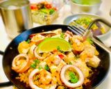 カジキとイカのパエリア作り方9写真