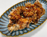 かりかり鶏竜田揚げの甘酢餡掛け作り方8写真