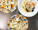 レンジもやしズッキーニスゴだれ野菜炒め作り方11写真
