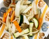 レンジもやしズッキーニスゴだれ野菜炒め作り方12写真