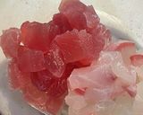 余り物を沢山のせて　ご馳走バクダン納豆作り方4写真