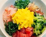 余り物を沢山のせて　ご馳走バクダン納豆作り方6写真