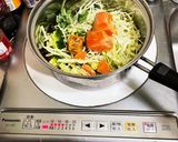 鮭とキャベツの坦々豆乳スープ作り方3写真