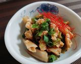 レンコンの肉餡炒め作り方9写真