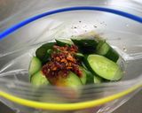 冷やし中華のタレで!さっぱりきゅうり漬け作り方3写真