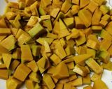 大量消費にも♪カレー味ハッシュドかぼちゃ作り方1写真