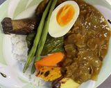 食べ応えのある#山盛り#野菜の#夏カレー作り方9写真