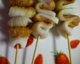 なんちゃって鶏皮（ちくわ串♪）作り方1写真