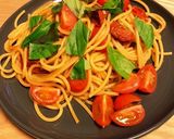 超簡単!トマトとバジルのパスタ作り方9写真