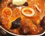 イカと茄子のトマトジェノベーゼパスタ作り方5写真