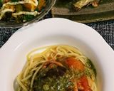 イカと茄子のトマトジェノベーゼパスタ作り方6写真