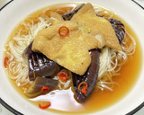 なすとお揚げのあったかそうめん作り方5写真