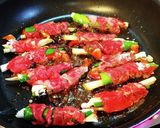 甘唐辛子の牛肉巻き。作り方6写真