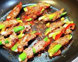 甘唐辛子の牛肉巻き。作り方8写真