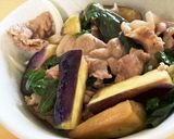 香草入り茄子と豚の油丼作り方6写真