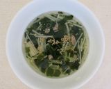 【お皿１つでチンして即席】わかめスープ作り方5写真