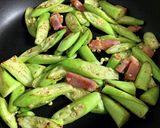 オクラのペペロンチーノ(単品&パスタ)作り方4写真