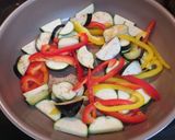 鶏むね肉と夏野菜のバタポン炒め作り方5写真
