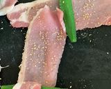 おくらの豚ロース巻き作り方1写真