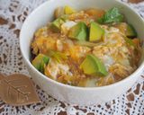 5分で丼！アボカドの玉子丼♪とろーり食感作り方8写真