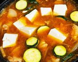 鶏肉入りチゲ鍋作り方5写真