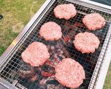 BBQで作るチーズバーガー作り方6写真
