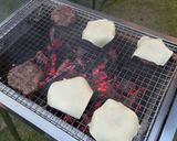 BBQで作るチーズバーガー作り方8写真