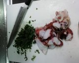 タコの青じそソースあえ(孫たちに伝授)作り方1写真