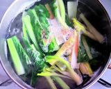 小松菜とじゃがいもの味噌汁作り方3写真