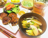つくね串メインの夕飯献立・今日のおかず達作り方8写真