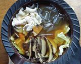 幅広春雨（大拉皮）で白菜と椎茸の小鍋作り方6写真