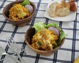 かぼちゃと豆腐のごまマヨサラダ作り方4写真