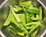 きゅうりのニンニク炒め作り方1写真