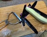 サクッと茄子の皮の天ぷら♪作り方1写真