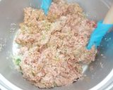 ねぎたっぷり！みそ味ハンバーグ！松風焼き作り方3写真