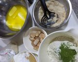 ミルク白花豆入り抹茶マフィン作り方1写真