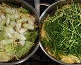 真鱈と豆腐と白菜と豆苗の激辛スープ作り方4写真
