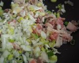 節約♪野沢菜たっぷりチャーハン！作り方2写真