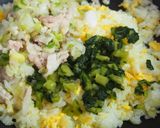 節約♪野沢菜たっぷりチャーハン！作り方5写真