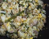 節約♪野沢菜たっぷりチャーハン！作り方6写真