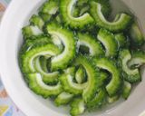 5分で1品♪ゴーヤと卵のカレー粉炒め♪作り方1写真