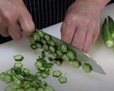 とまらぬ旨さ♪オクラと韓国海苔のサラダ作り方4写真