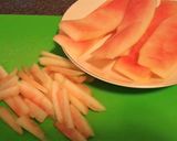 スイカ内皮とカニカマ中華風作り方1写真