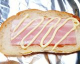 ★バケットに◎朝食ベーコンマヨトースト★作り方3写真