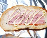 ★バケットに◎朝食ベーコンマヨトースト★作り方4写真