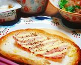 ★バケットに◎朝食ベーコンマヨトースト★作り方7写真