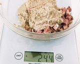 ババガヌーシュと鴨ローストの冷製パスタ作り方2写真